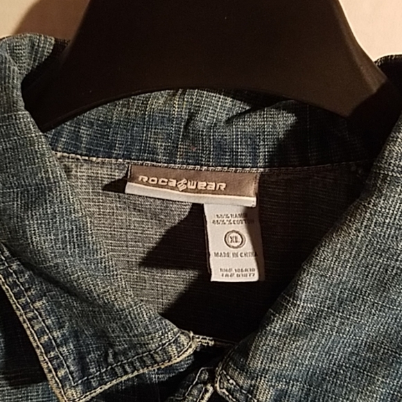 Vintage Rocawear Men's Denim Blue Jacket Size XL - Picture 4 of 8